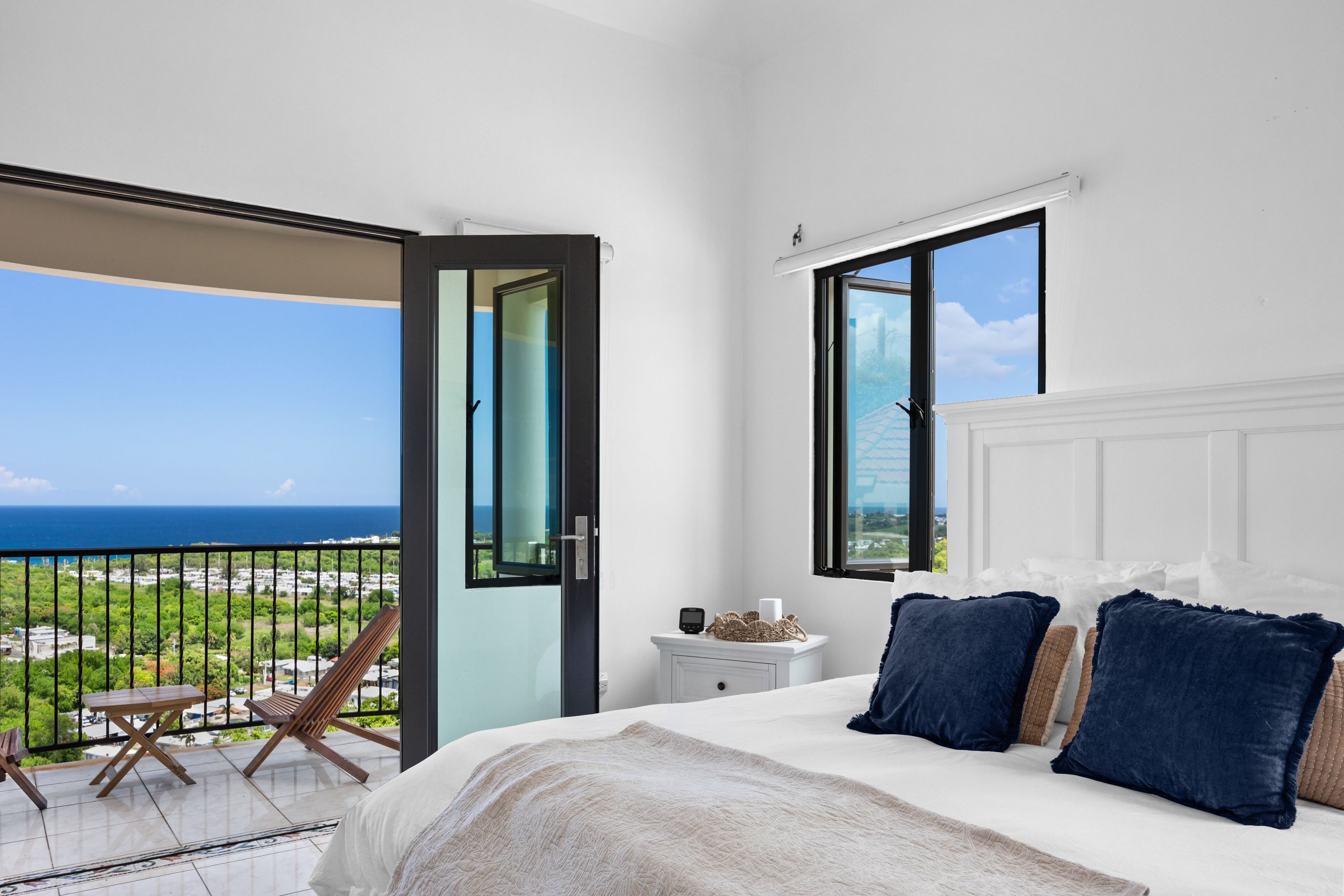 Bedroom with ocean view